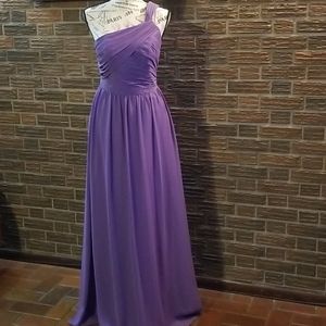 Sz 4 purple alfred angelo long dress.